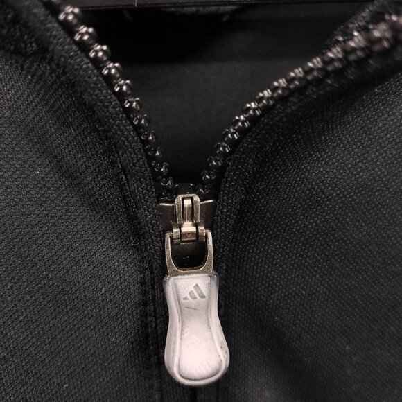 Adidas Juventus Track Jacket Full Zip Black White 3 Stripe ClimaCool Men's M - Picture 6 of 10